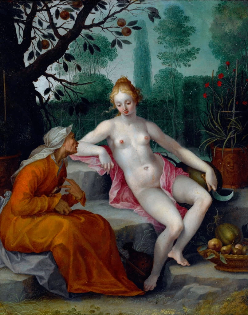 Vertumnus and Pomona - dopo Bloemaert